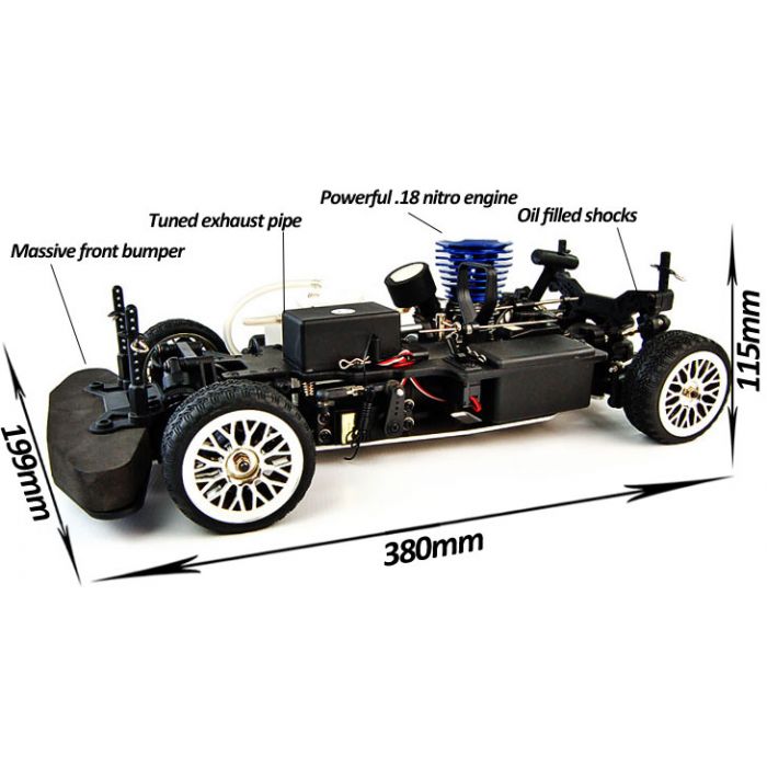 Acme Racing Cyclone Subaru Style Nitro RC Car