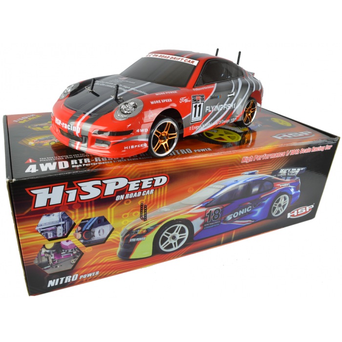 HSP Racing Flying Fish Porsche Electric Drift RC Car 2.4 GHz
