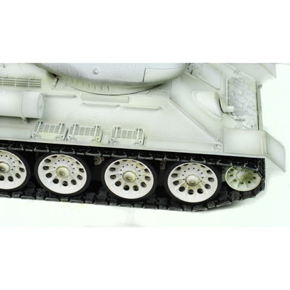 Taigen Hand Painted T34/85 White Winter Camo RC Tank Full Metal Upgrade