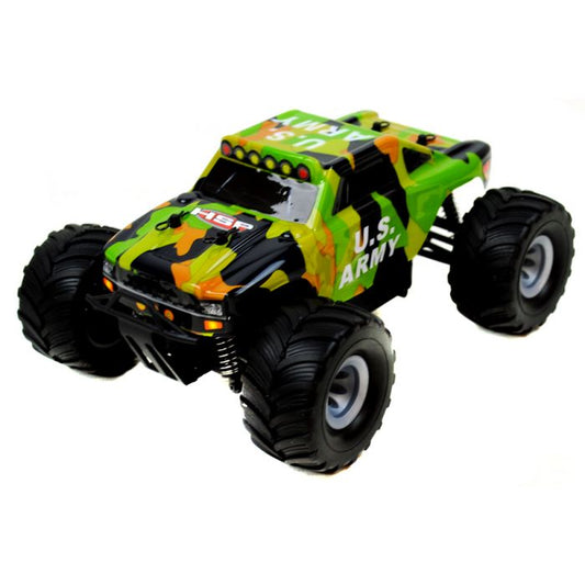 HSP Racing Bigfoot 1/24 Electric RC Car 2.4GHz - Army Hummer Truck