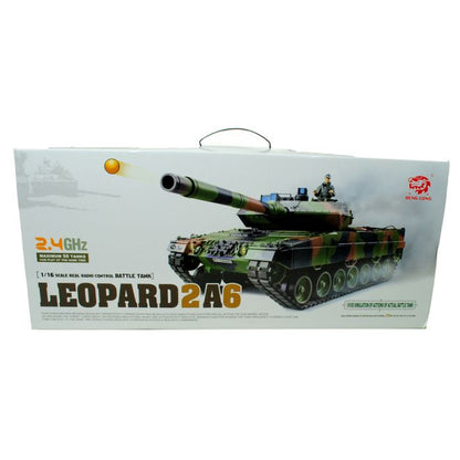 Heng Long 1:16 German Leopard II A6 BB Firing RC Tank with Smoke and Sound