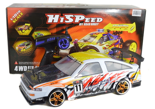 HSP Racing Flying Fish Toyota Trueno Electric Drift RC Drift Car 2.4 GHz
