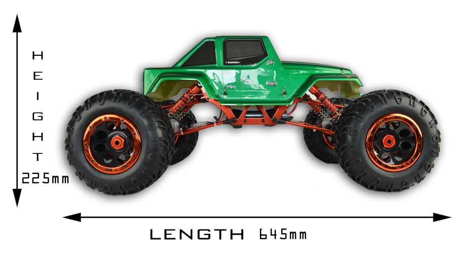 HSP Racing 1:8 RC Off Road Rock Crawler 2.4 GHz