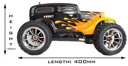 HSP Racing Hot Rod 1:10 Electric RC 4WD Monster Truck