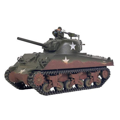 Taigen Hand Painted Sherman RC Tank - 360° Turret and Metal Parts