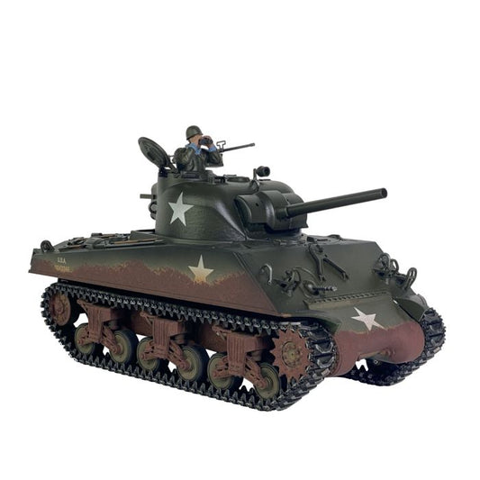 Taigen Hand Painted Sherman RC Tank - 360° Turret and Metal Parts