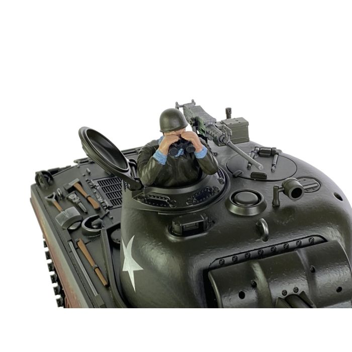 Taigen Hand Painted Sherman RC Tank - 360° Turret and Metal Parts