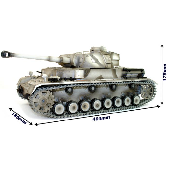 Taigen Hand Painted Panzer IV RC Tank - Metal Upgrade