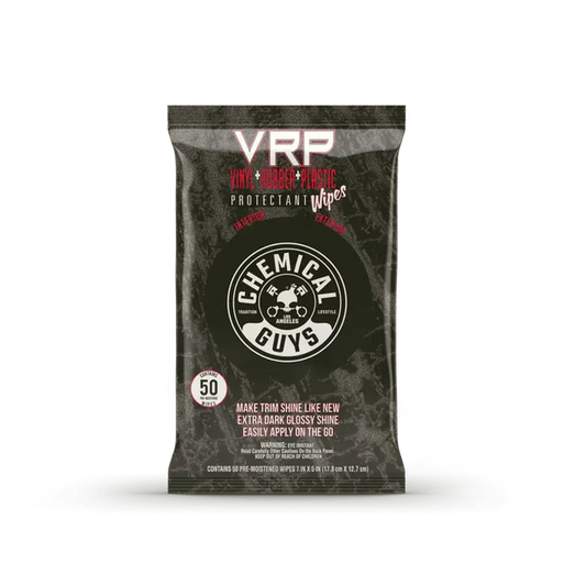 Chemical Guys VRP Protectant Wipes for Vinyl, Rubber, and Plastic