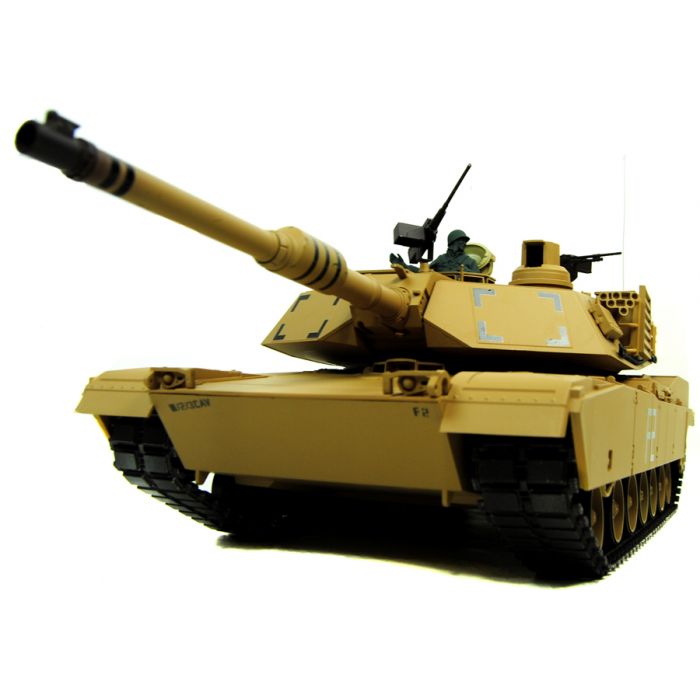 Heng Long 1:16 M1A2 Abrams RC BB Tank with Smoke and Sound - Metal Upgraded PRO Version