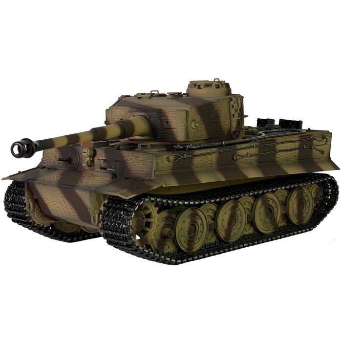 Taigen Hand Painted Tiger RC Tank - Full Metal Upgrade - 360° Turret ...