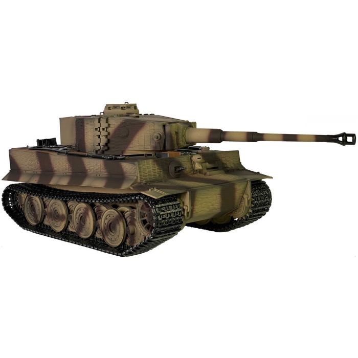 Taigen Hand Painted Tiger RC Tank - Full Metal Upgrade - 360° Turret