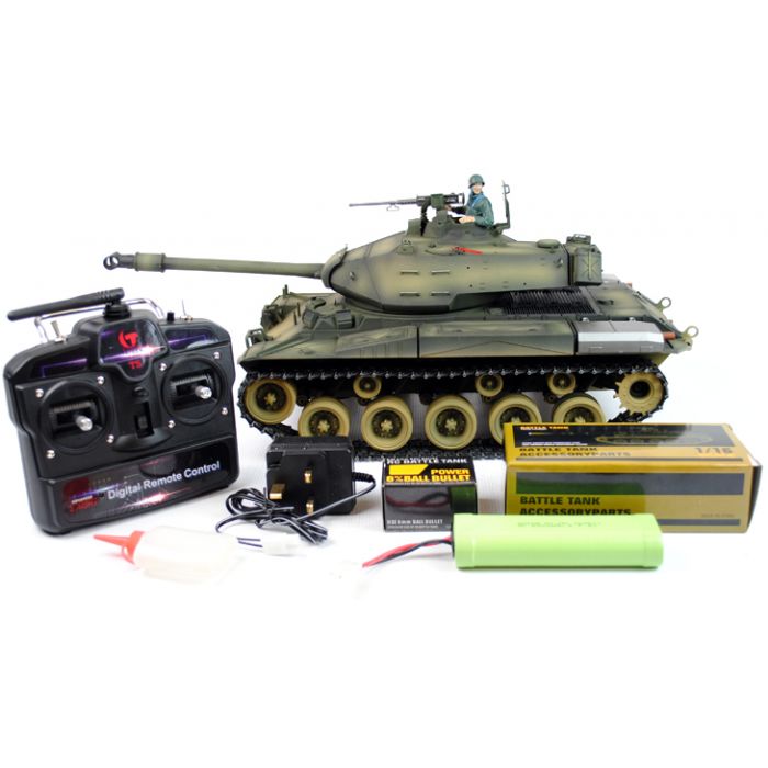 Taigen Hand Painted M41 Bulldog RC Tank - Metal Upgrade