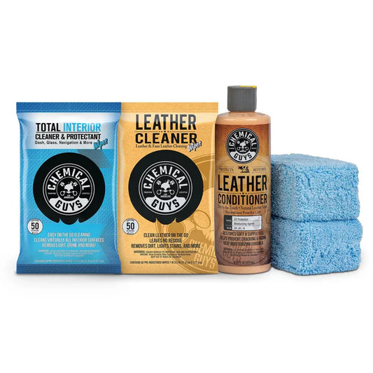 Chemical Guys Ultimate Leather Clean and Condition Maintenance Kit