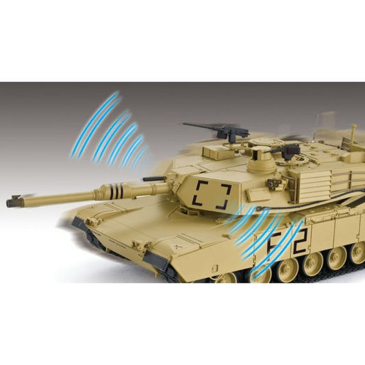 Heng Long 1:16 M1A2 Abrams Firing RC Tank - Camouflage Paint - PRO Version